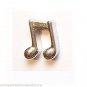 Silver Tone Music Eighth Note Floating Charm For Our Glass Memory Lockets