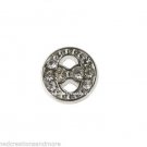 Theta Crystal Ancient Greek Initial #9 Floating Charm For Glass Memory Locket