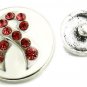 Interchangeable Button Snap Jewelry Pink Ribbon Breast Cancer Awareness 18mm 194