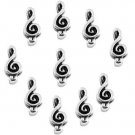 10pc Lot Silver Music Clef Note Floating Charm For Glass Memory Locket Necklace