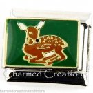 Baby White Tail Deer With Spots 9mm Italian Charm Stainless Steel Modular Link