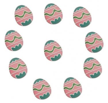 10pc Lot Pink And Blue Easter Egg Floating Charm For Memory Locket Necklaces