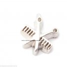 Hair Stylist Comb Scissors Floating Charm For Glass Memory Locket Necklace