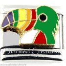 9mm Italian Charm Modular Link Toucan Tropical Bird Colorful Rainbow Bill Beak
