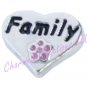 Floating Charm For Glass Memory Locket Necklaces Family Heart Love Pink Flower