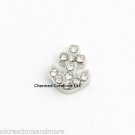 10pc CZ Silver Anchor Boat Sailor Floating Charm Fits Glass Memory Lockets