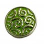 USA SELLER Interchangeable Button Snap Jewelry Green Scroll Design 18mm 232