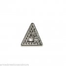 Delta Crystal Ancient Greek Initial #4 Floating Charm For Glass Memory Locket