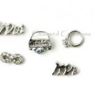 Just Married Mr Mrs Infinity Wedding Ring Floating Charm Lot For Locket Necklace