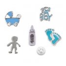 It's A Boy New Mom Mother's Day Gift Baby Floating Charm Collection