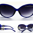 Blue Interchangeable 18mm Snap Charm Sunglasses US SELLER
