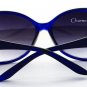 Blue Interchangeable 18mm Snap Charm Sunglasses US SELLER