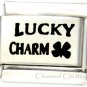 Lucky Charm Four Leaf Clover Good Luck 9mm Italian Charm Modular Link