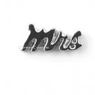 10pc Lot Mrs Bride Bridal Wedding Shower Silver Tone Floating Charm For Lockets