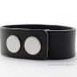 Black Interchangeable Snap Bracelet Holds 3 18mm Snap Charms