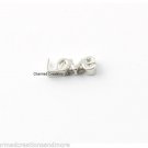10pc Lot LOVE Script Silver Tone Floating Charm For Glass Memory Locket Necklace