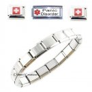 Panic Disorder Superlink 9mm Italian Charm Medical Alert ID Bracelet Anxiety