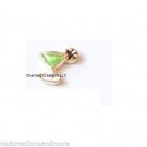 10pc Gold Tone Green Appletini Martini Coctail Drink Floating Charm For Locket