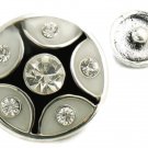 USA SELLER Interchangeable Button Snap Jewelry Crystal Polka Dot 18mm 240