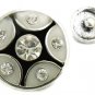 USA SELLER Interchangeable Button Snap Jewelry Crystal Polka Dot 18mm 240