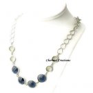 NWT CHICO'S Jonette Faceted Glass Accents Necklace 26" Long With 4" Extender 30"