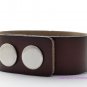 Cognac Brown Interchangeable Snap Bracelet Holds 3 18mm Snap Charms
