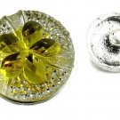 USA SELLER Interchangeable Button Snap Jewelry Yellow Flower 18mm 337-1