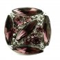 USA SELLER Interchangeable Button Snap Jewelry Purple Marquise Square 18mm 282-2