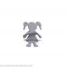 10pc Lot Silver Tone Girl Daughter Silhouette Floating Charm For Locket Necklace