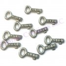 10pc Floating Charm Lot CZ Key To My Heart For Glass Memory Locket Necklace
