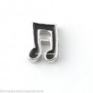 10pc Lot Black Sheet Music Eighth Note Floating Charm F/ Memory Glass Lockets