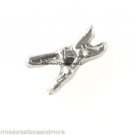Silver Tone Garden Shears Pruning Clippers  Floating Charm For Memory Locket