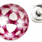 USA SELLER Interchangeable Button Snap Jewelry Pink Kaleidoscope Image 18mm 193