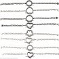16pc Lot 25mm 30mm Round Heart Floating Charm Locket Bracelets Necklace Sets Kit