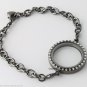 16pc Lot 25mm 30mm Round Heart Floating Charm Locket Bracelets Necklace Sets Kit