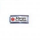 Allergic To Peanuts Medical Alert Super Link 9mm Italian Charm