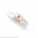 9mm Italian Charm Shiny Medical Alert Bracelet Dialysis Kidney Mega Link