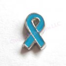 Blue Awareness Ribbon For Floating Charm Locket