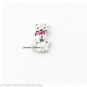 Kitty Cat Kitten Pink Pet Collar Floating Charm For Glass Memory Locket Necklace