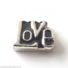 10pc Lot Antiqued Black Love Block Floating Charm For Glass Memory Locket