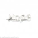 Silver Tone HOPE Script Floating Charm For Our Glass Memory Locket Necklaces