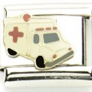 9mm Italian Charm Ambulance EMT Emergency Medical Technician Doctor Nurse DR RN