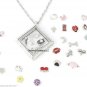 Red Hot LOVE Block Floating Charm For Glass Memory Locket Necklaces & Bracelets