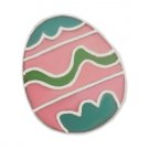 Pink And Blue Easter Egg Floating Charm For Glass Memory Locket Necklaces