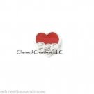 10pc Wholesale Lot Red Heart Son Love Floating Charm F/ Glass Memory Lockets