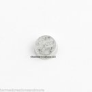 White Round Circle Live Love Laugh Floating Charm For Our Glass Memory Locket