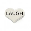 10pc Lot Silver Heart Laugh Floating Charm For Custom Memory Glass Lockets