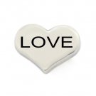 10pc Lot Silver Heart Love Floating Charm For Glass Memory Locket Necklace