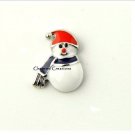 10pc Snowman With Scarf And Hat Christmas Holiday For Floating Charm Lockets