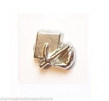 Graduation Cap School Floating Charm For Our Glass Memory Locket Necklaces